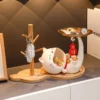 Creative Lucky Cat Home Storage Resin Ornaments Living Room Entrance Decoration Key Holder Desktop Storage Wholesale Ornament