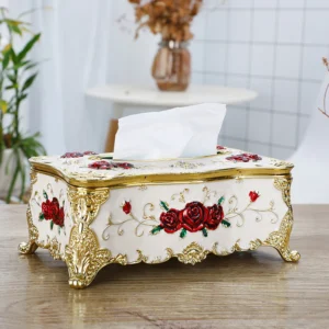 sg-11134201-822y0-mi4ywj9qrpjac2.webp Home Living Room Decoration Supplies European Style Plastic Tissue Box Household Living Room Tissue Box Creative Decoration Paper Box