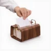 Creative Wooden Tissue Box Hotel Soft Pack Matching Desktop Storage Value Artistic Wooden Tissue Box